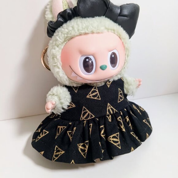 Custom Harry Potter Sign of the Deathly Hallows Dress and Bow - Picture 2 of 5